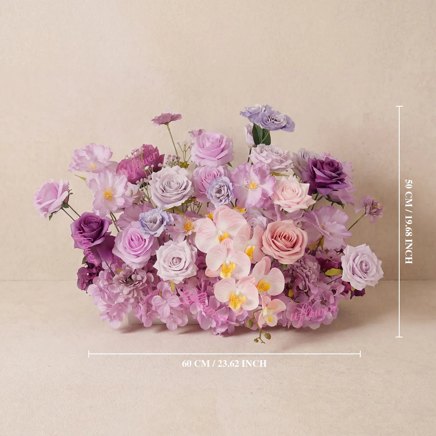 Uflower Purple Rose  Floral Door Arch Wedding Party Backdrop Decor SET80239