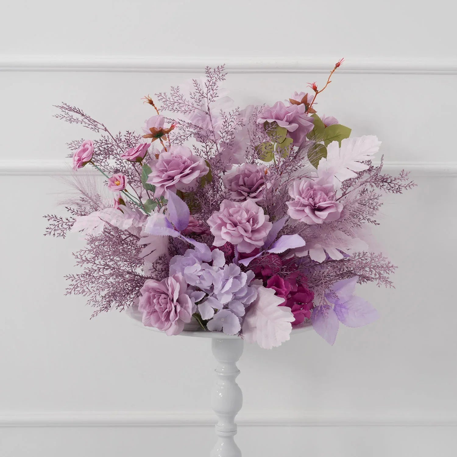 Uflower Purple Flower Arrangement Wedding Party Backdrop Floral Props SET80156 - Uflower