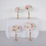 Uflower Pink Table Centerpiece Floral Ball Wedding Table Decoration MB80057 - Uflower