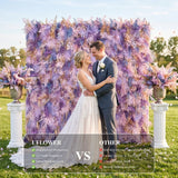 Uflower Pink Purple Flower Wall Décoration Murale Mariage Fête & Toile de Fond Événementiel SET80254-01