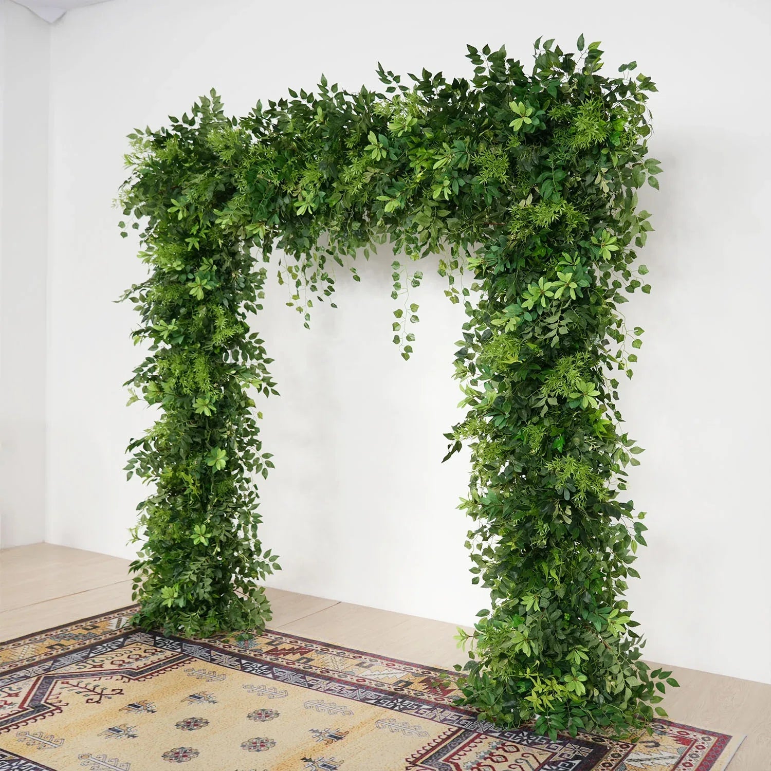 Uflower Green Series Wedding Backdrop Arch Decor Floral Arrangement SET80110 - Uflower