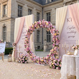 Uflower Artificial Wedding Arch Flowers Set – Round Wedding Arch Decor SET80277-01