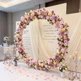 Uflower Artificial Wedding Arch Flowers Set – Round Wedding Arch Decor SET80277-01