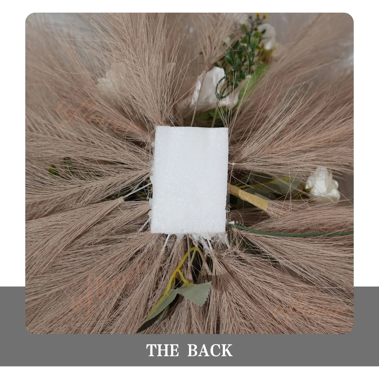 Uflower Pampas Grass Rose Wedding Floral Arrangement KT Backdrop Decor SET80163 - Uflower