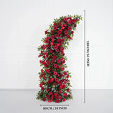 Uflower Red Rose Floral Arch Wedding Backdrop Decor SET80090 - Uflower