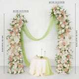 Uflower White 5D Horn Arch Flower Wedding Decor SET80060 - Uflower