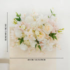 Uflower Artificial White Pink Wedding KT Backdrop Flower Row Decor SET80091 - Uflower