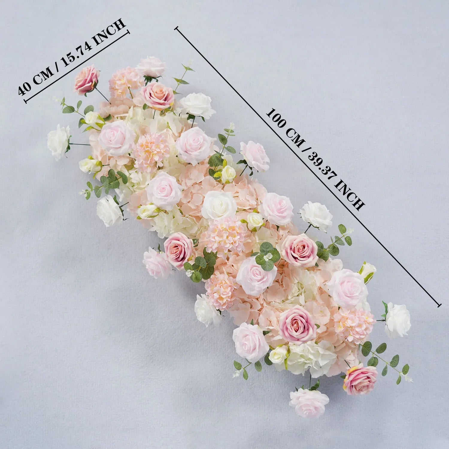 Uflower Pink Series Wedding Backdrop Arch Decor Floral Arrangement SET80097 - Uflower