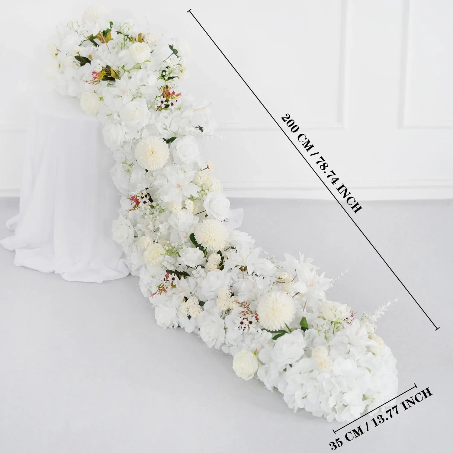 Uflower Artificial Flower Row Sofa Table Runner Floor Flower Arrangement MC80075 - Uflower