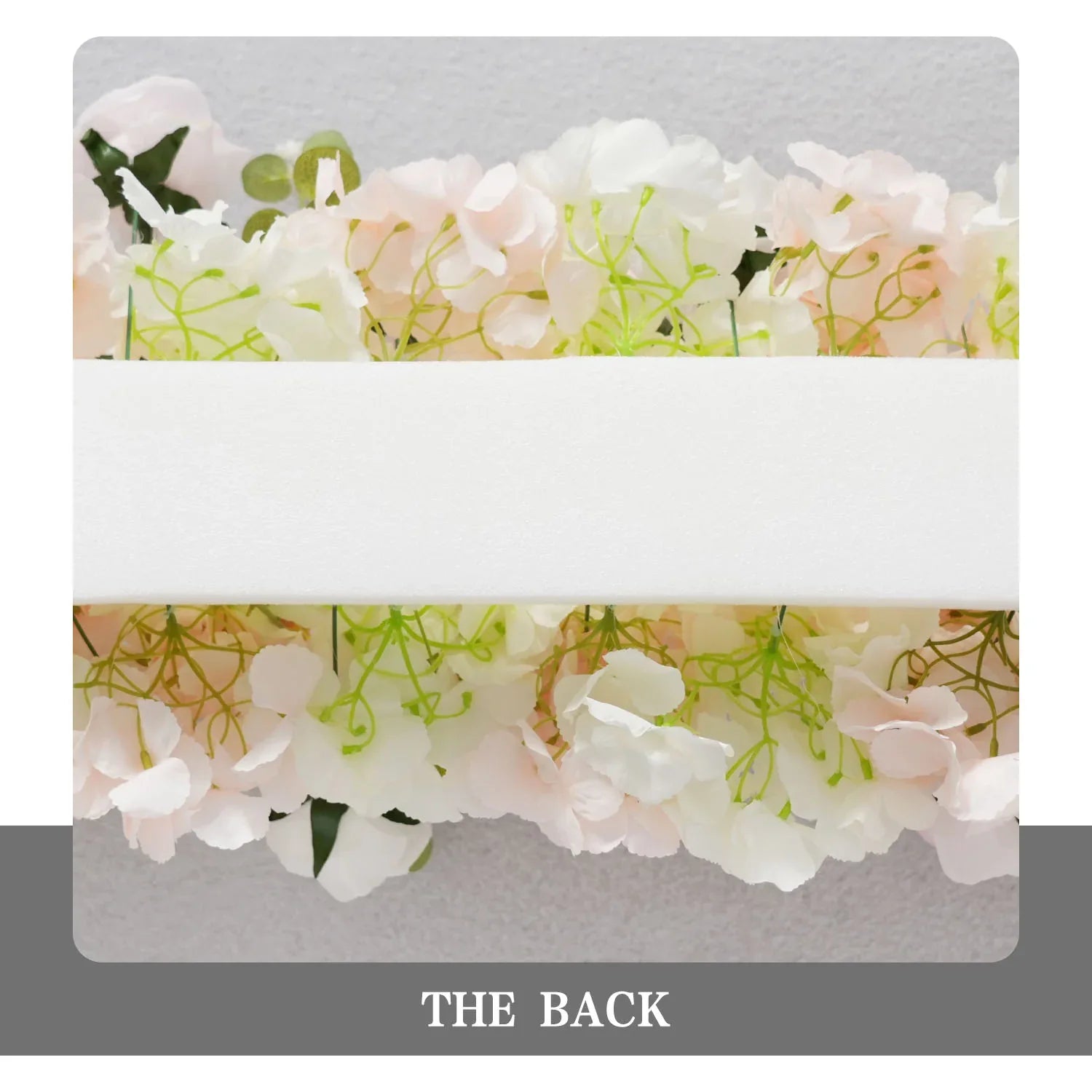 Uflower Wedding Backdrop Decor Flower Row Table Runner MC80085-01 - Uflower