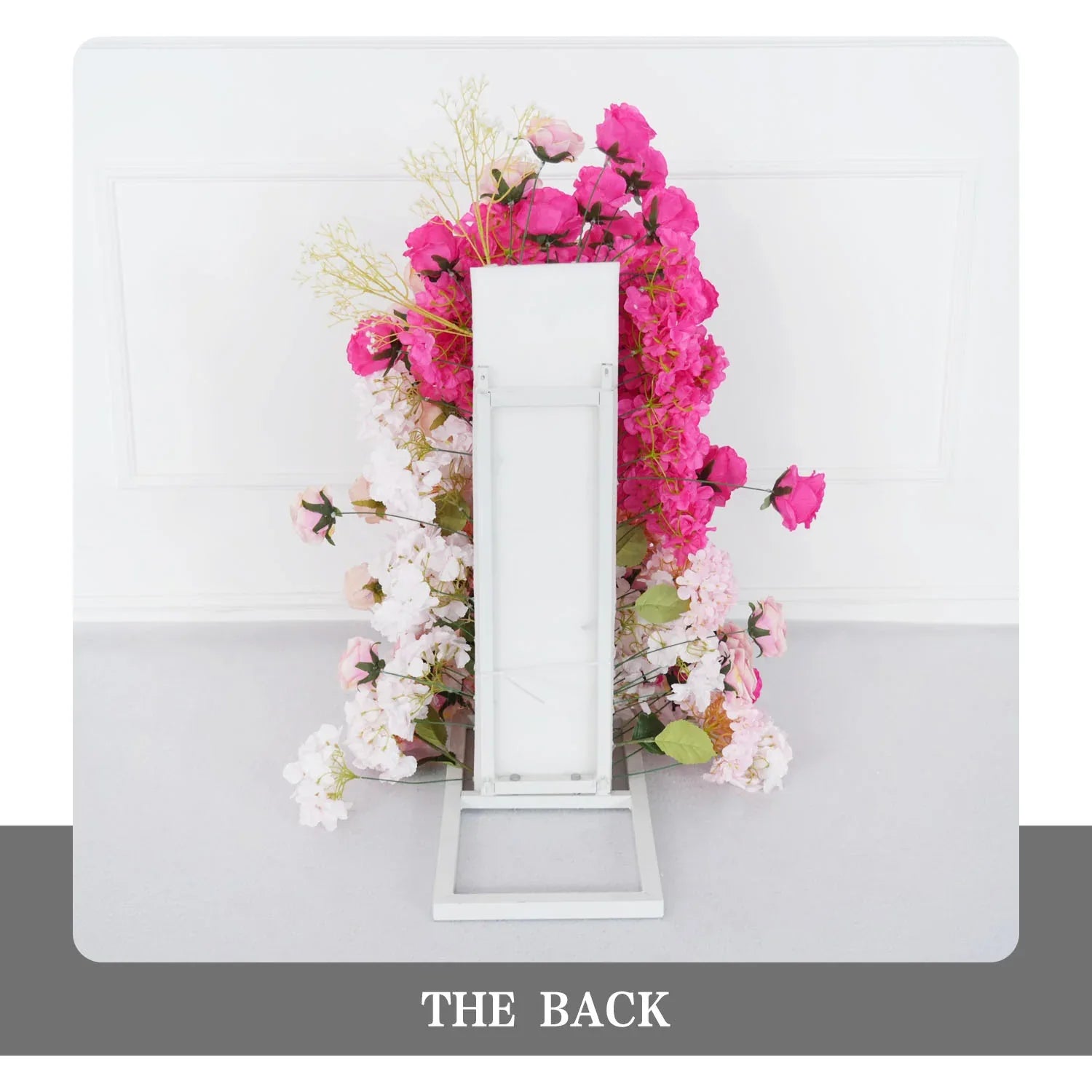 Uflower Rose red rose wedding background arch KT board decoration flower arrangement SET80092 - Uflower
