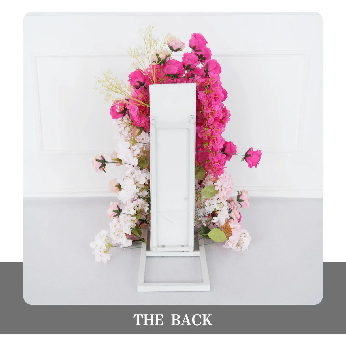 Uflower Rose red rose wedding background arch KT board decoration flower arrangement SET80092 - Uflower