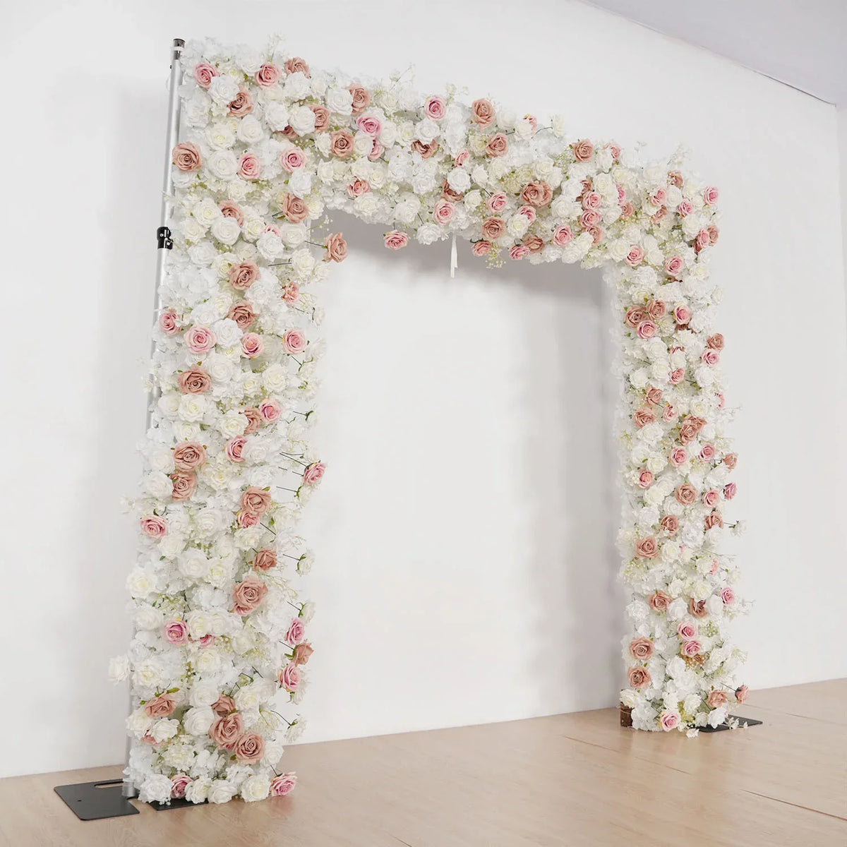 Uflower Pink Khaki Rose Wedding Background Flower Arrangement Arch Decoration SET80114 - Uflower