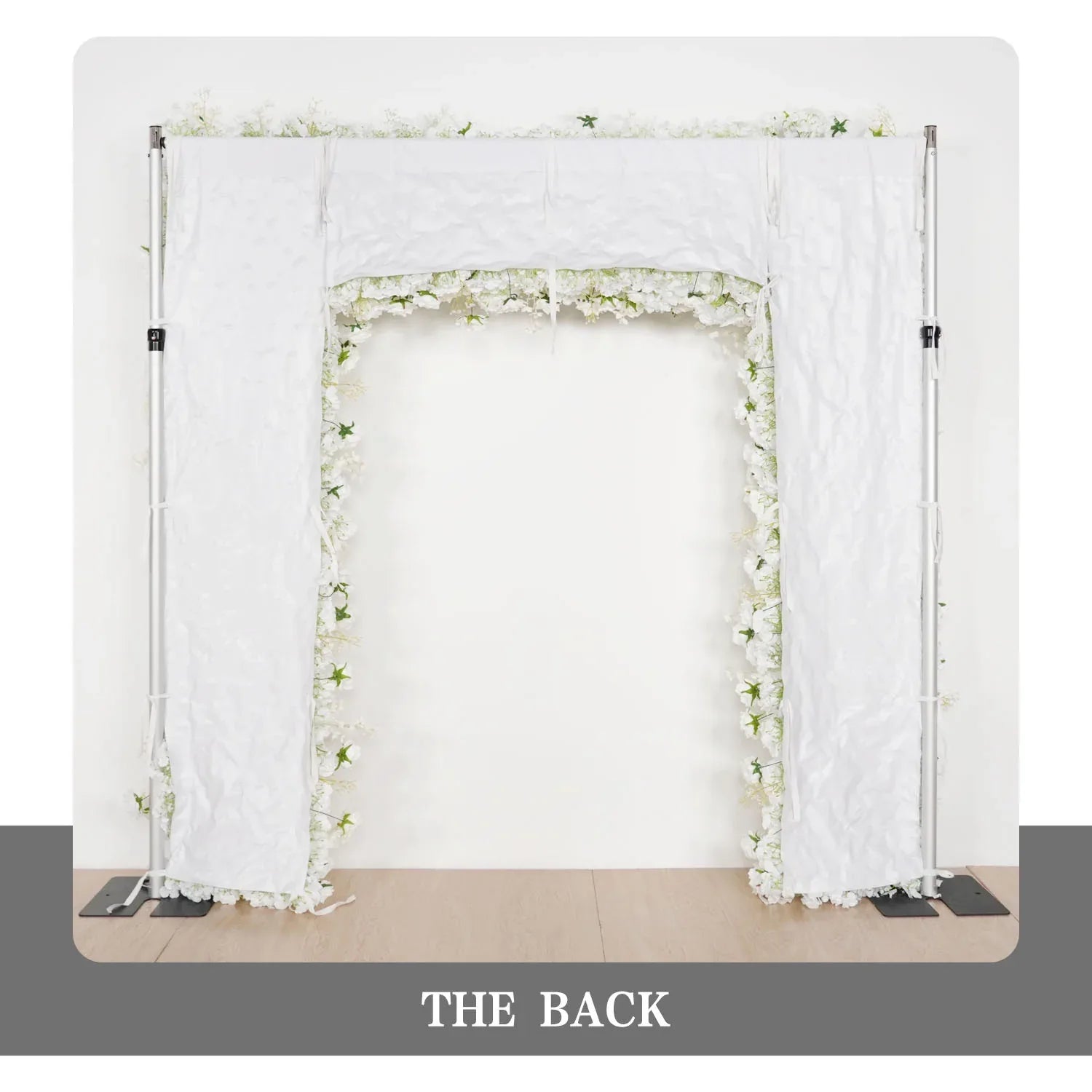 Uflower White Rose Wedding Background Flower Arrangement Arch Decoration SET80112 - Uflower