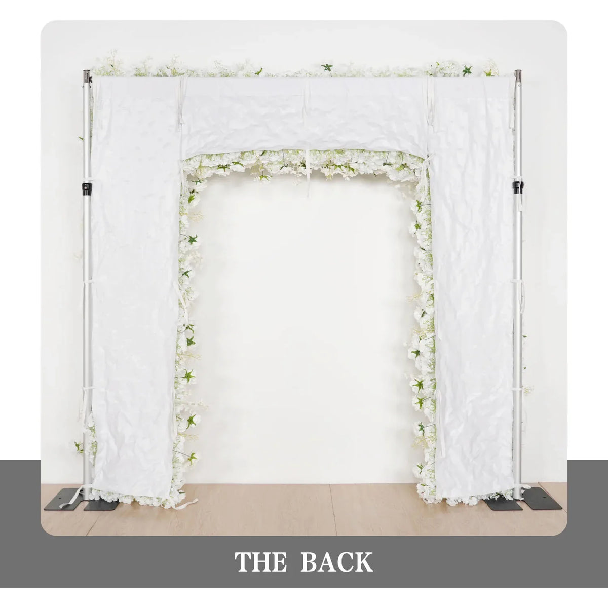 Uflower White Rose Wedding Background Flower Arrangement Arch Decoration SET80112 - Uflower
