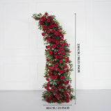 Uflower Red Rose Floral Arch Wedding Backdrop Decor SET80090 - Uflower