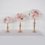 Uflower Pink Table Centerpiece Floral Ball Wedding Table Decoration MB80057 - Uflower
