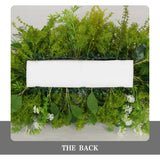 Décor de toile de fond pour fête de mariage en arche florale blanche Uflower, verdure, corne, ENSEMBLE80220