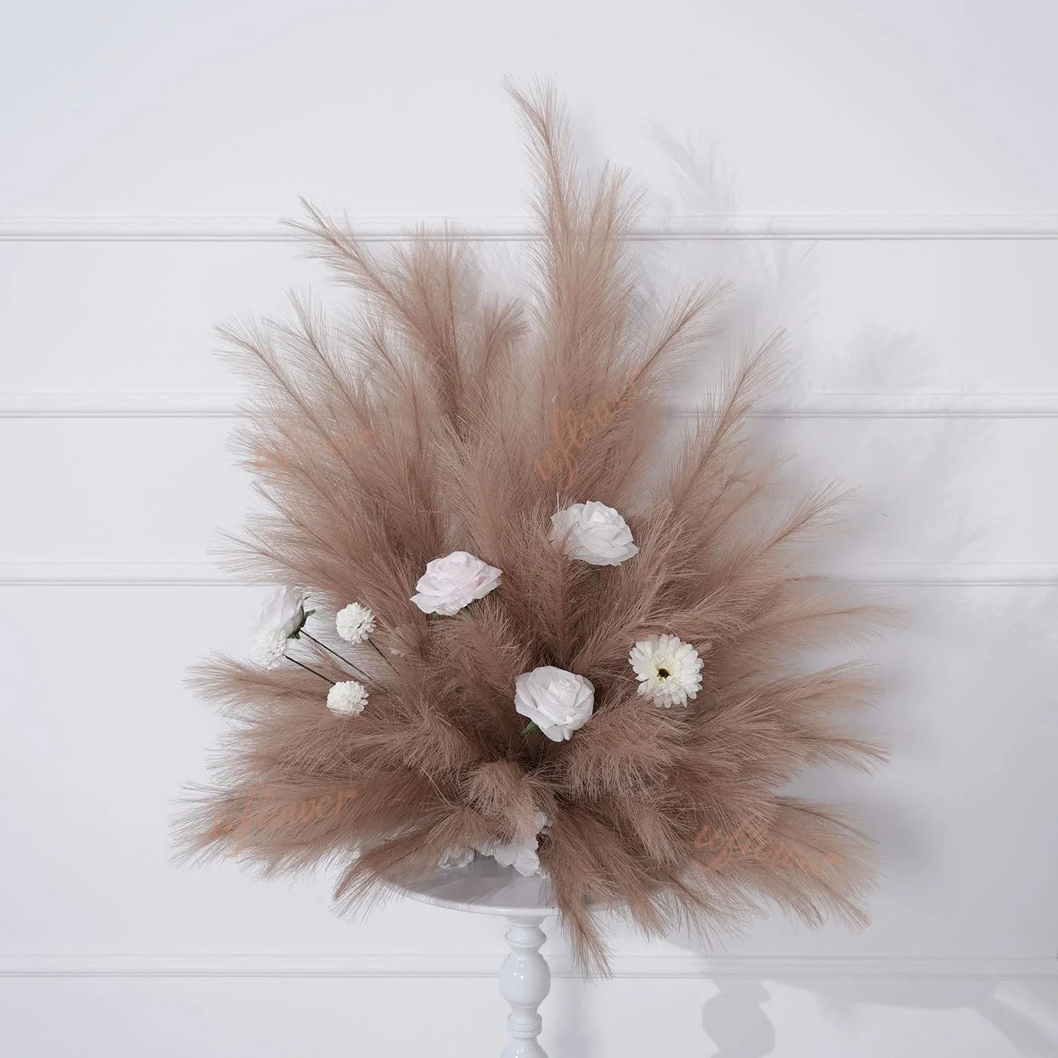 Uflower Pampas Grass Rose Wedding Floral Arrangement KT Backdrop Decor SET80163 - Uflower