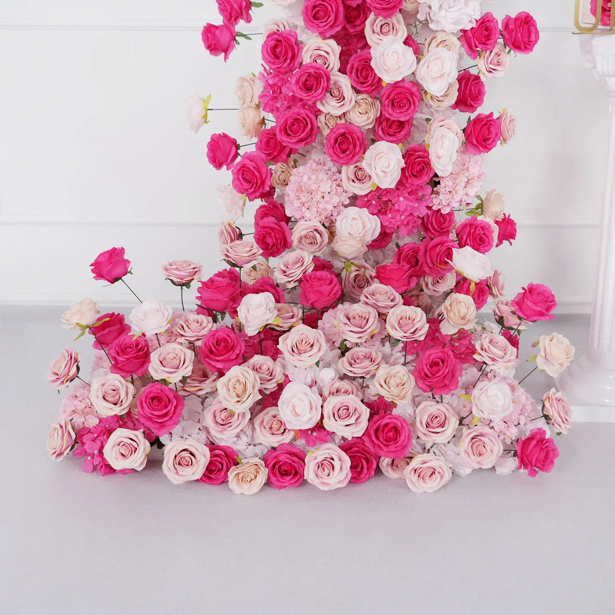 Uflower Rose red rose wedding background arch KT board decoration flower arrangement SET80092 - Uflower