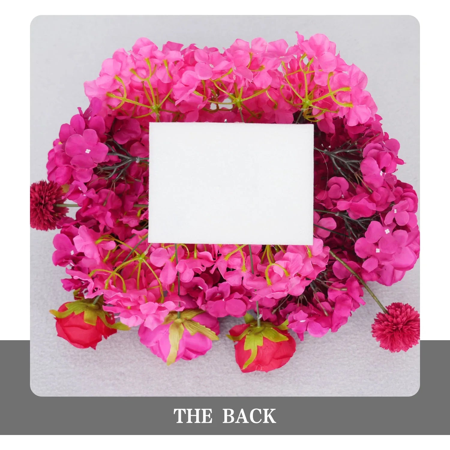 Artificial Rose Red Wedding KT Background Decor Flower Row SET80094 - Uflower