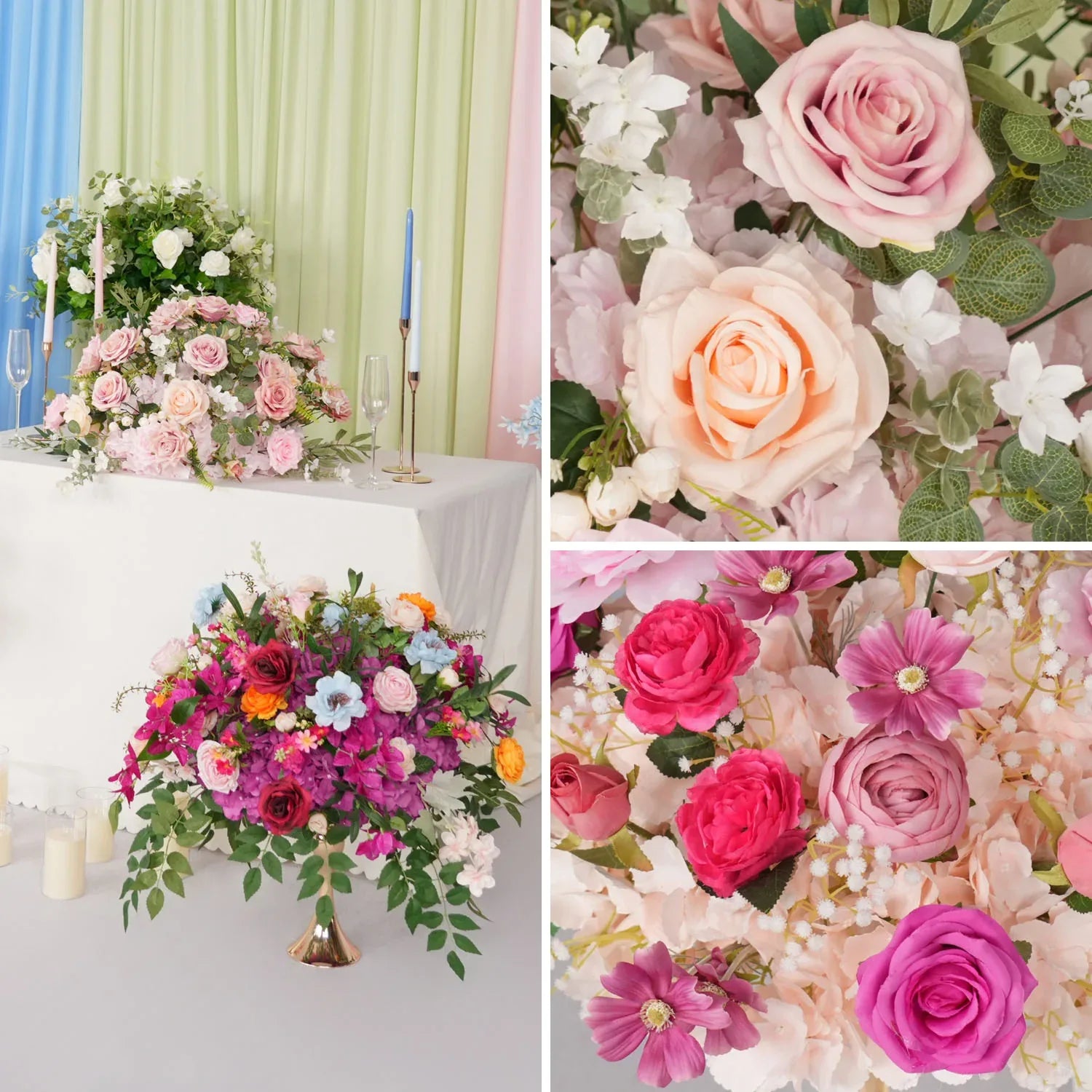 Uflower Table Centerpieces Floral Ball Wedding Decor Flower Arrangement MB80071 - Uflower