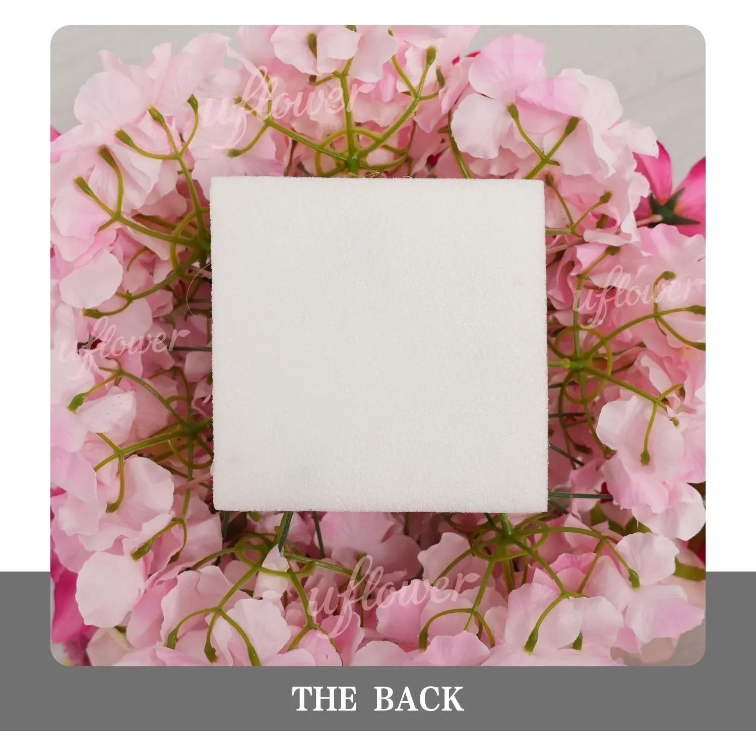 Uflower Rose Pink Floral Arrangement Wedding Backdrop Floral Props SET80193 - Uflower