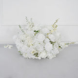 Uflower Artificial White Rose Flower Arrangement Wedding Backdrop Decor Props SET80052-01 - Uflower