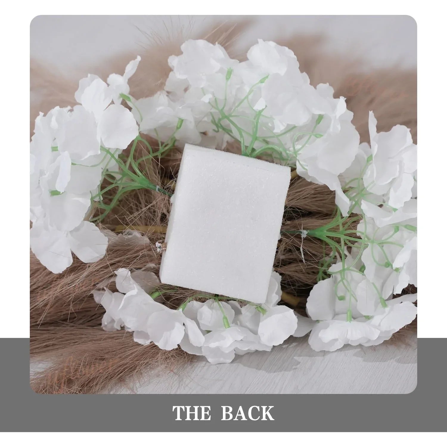 Uflower Pampas Grass Rose Wedding Floral Arrangement KT Backdrop Decor SET80163 - Uflower