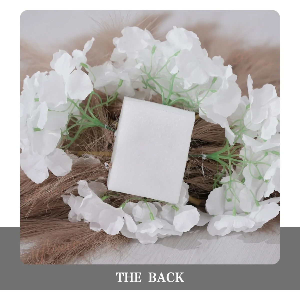 Uflower Pampas Grass Rose Wedding Floral Arrangement KT Backdrop Decor SET80163 - Uflower