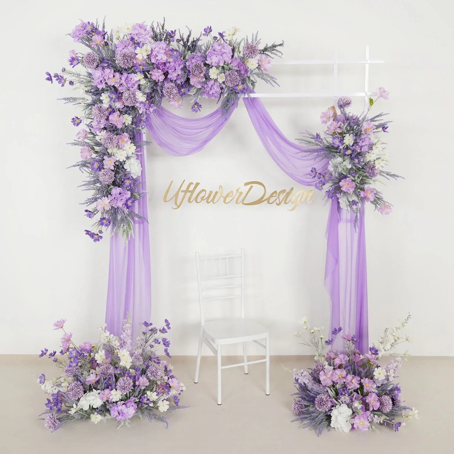 Artificial Purple Lavender Hang Flower Arrangement Wedding Backdrop Decor Props SET80053 - Uflower