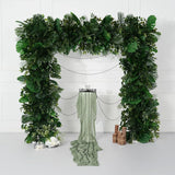 Uflower Artificial Green Leaves Flower Row Wedding KT Backdrop Decor SET80160 - Uflower