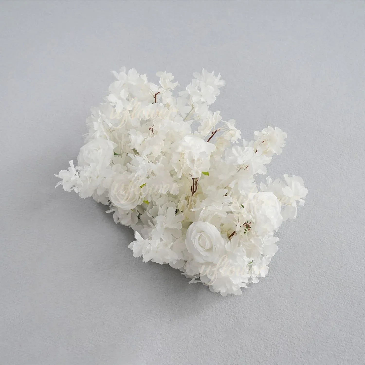 Uflower White Cherry Blossoms Wedding Background KT Board Decoration MC80205 - Uflower