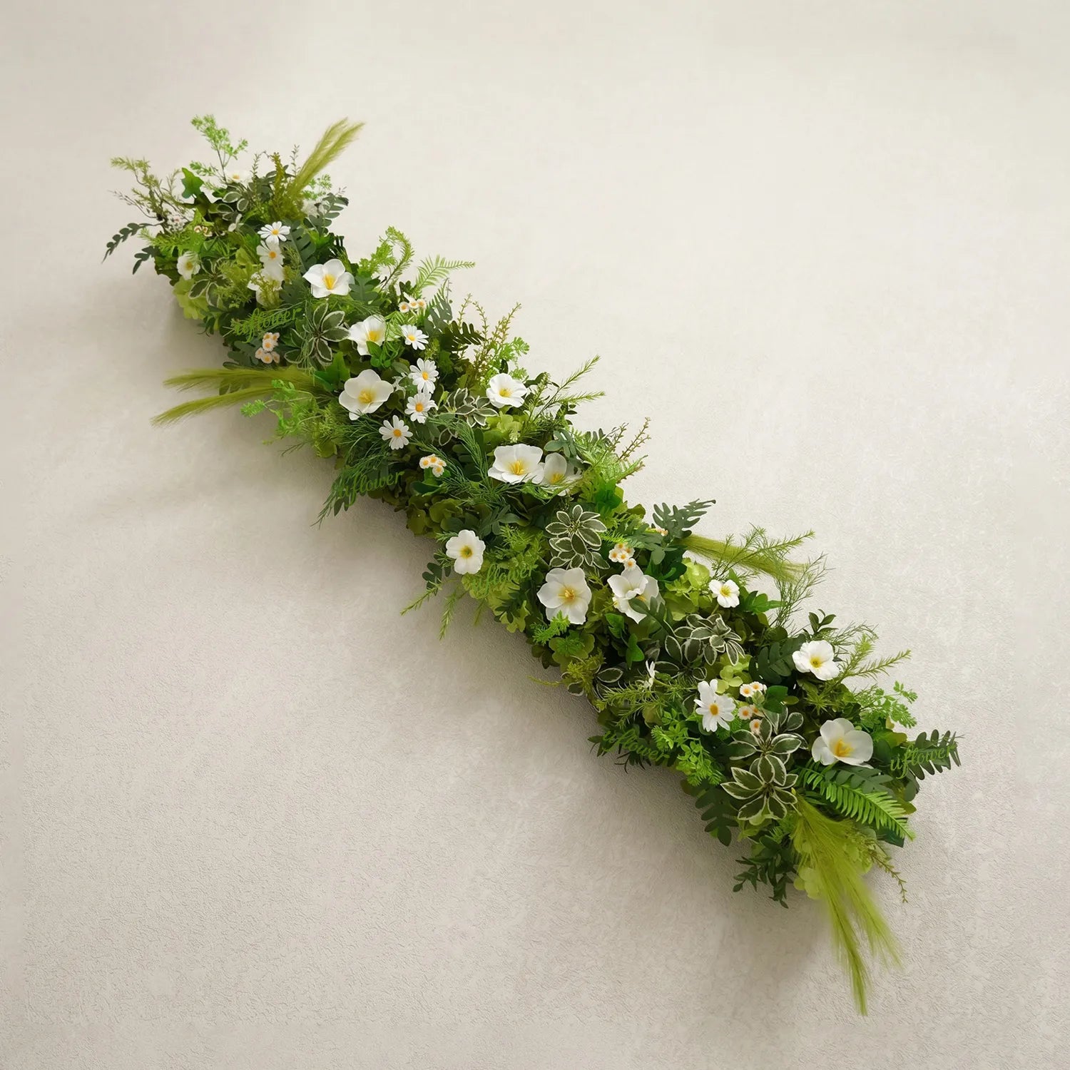 Uflower Greenery Floral Row Wedding & Event Backdrop MC80310-01