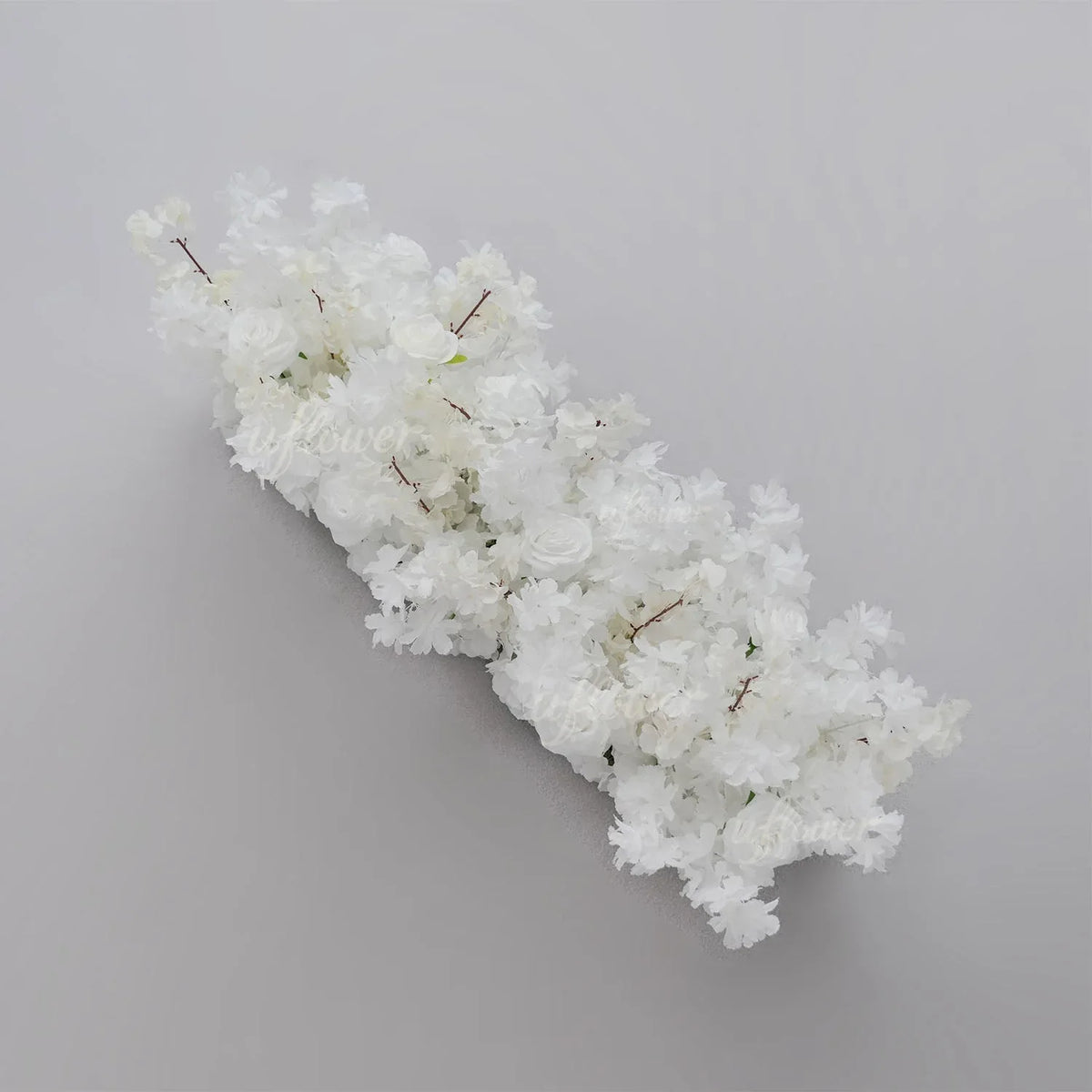 Uflower White Cherry Blossoms Wedding Background KT Board Decoration MC80205 - Uflower