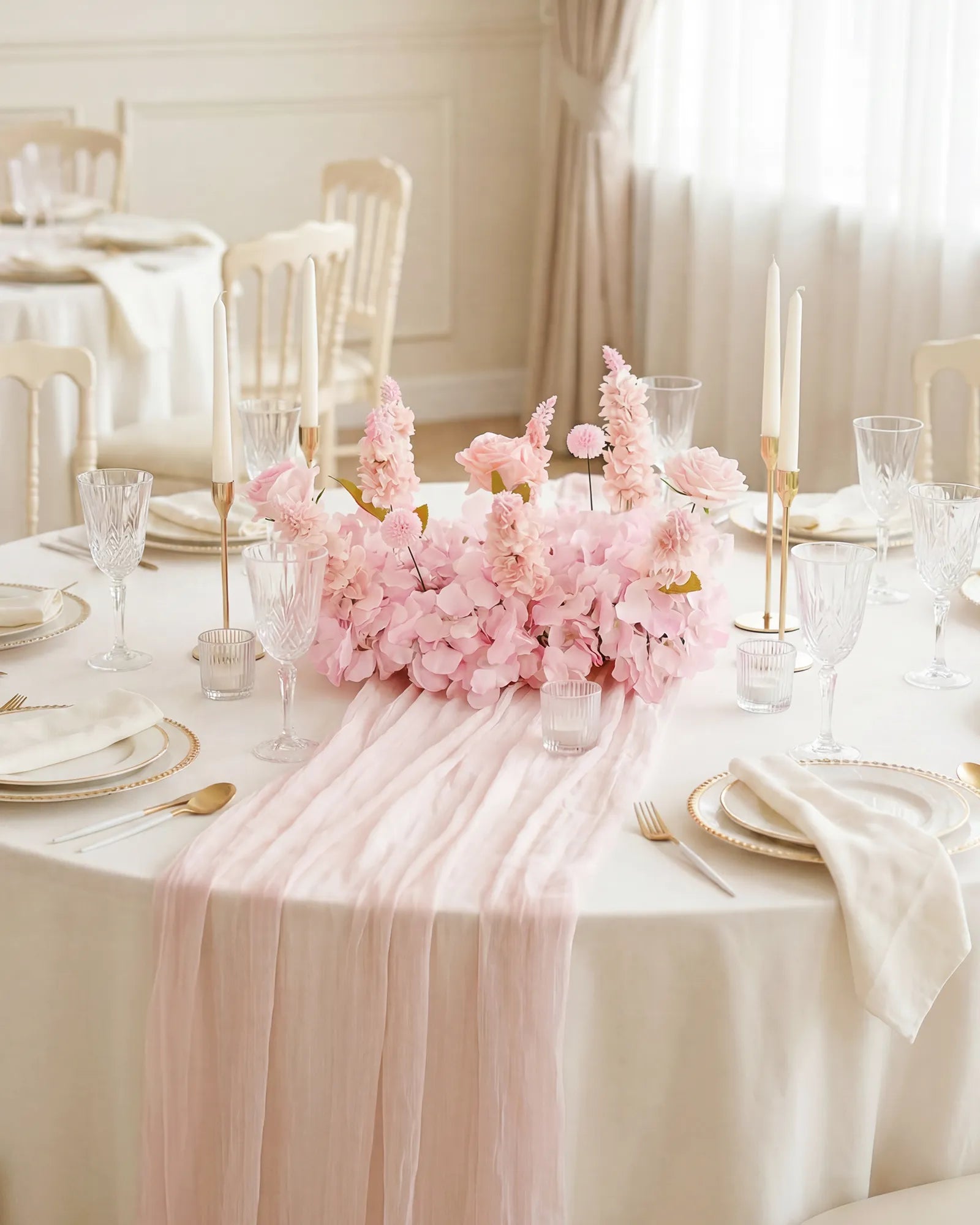 Uflower 50cm Mix Pink Rose Flower Row MC89006-03