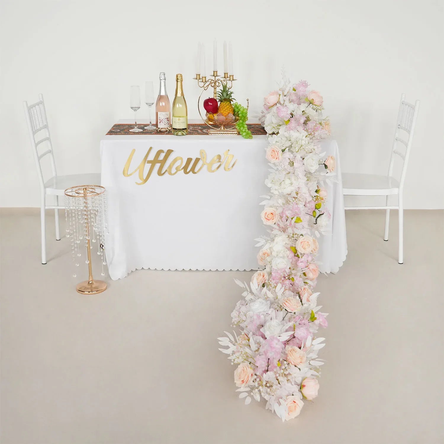 Uflower Artificial Flower Row Sofa Table Runner Floor Flower Arrangement MC80107 - Uflower