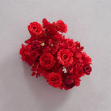 Uflower Artificial Red Rose Flower Row Sofa Table Runner Floor Flower Arrangement MC80126 - Uflower
