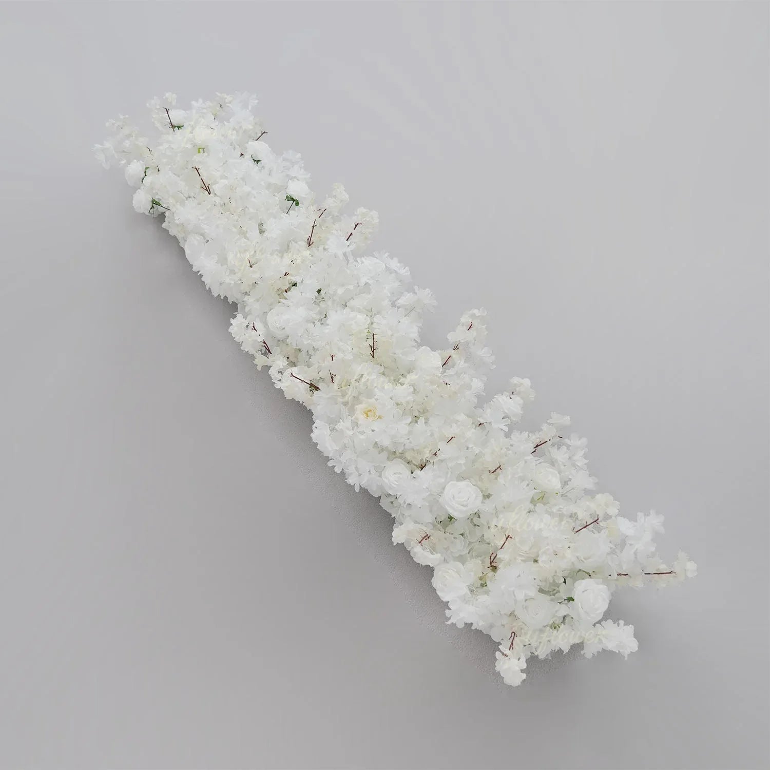 Uflower White Cherry Blossoms Wedding Background KT Board Decoration MC80205 - Uflower