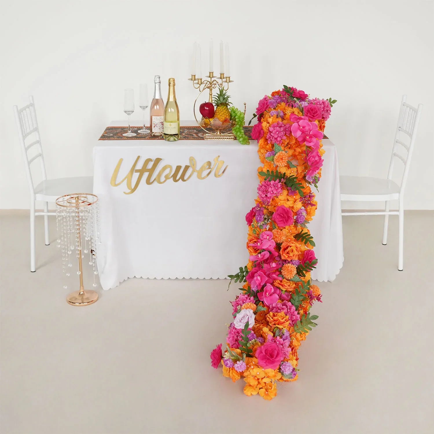 Uflower Artificial Flower Row Sofa Table Runner Floor Flower Arrangement MC80107 - Uflower