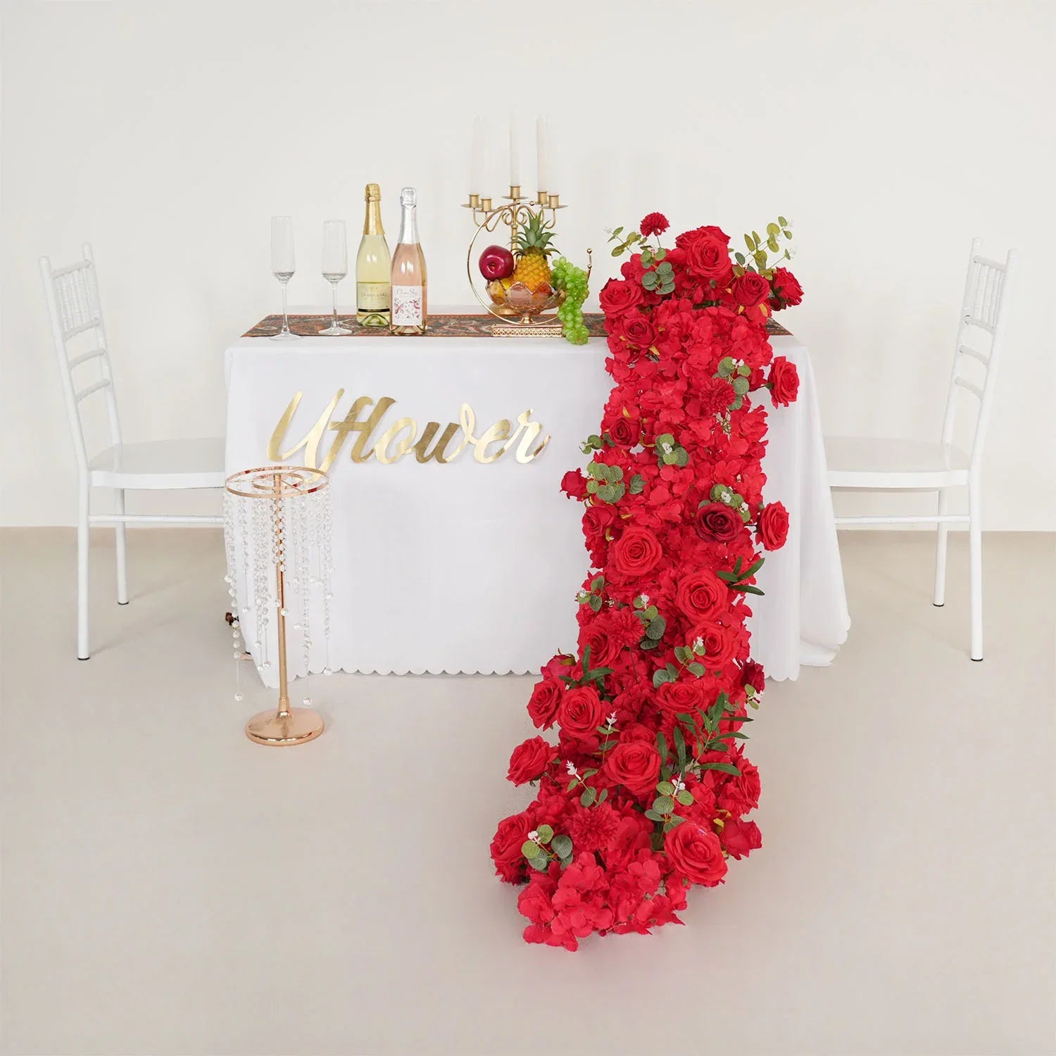 Uflower Artificial Flower Row Sofa Table Runner Floor Flower Arrangement MC80107 - Uflower