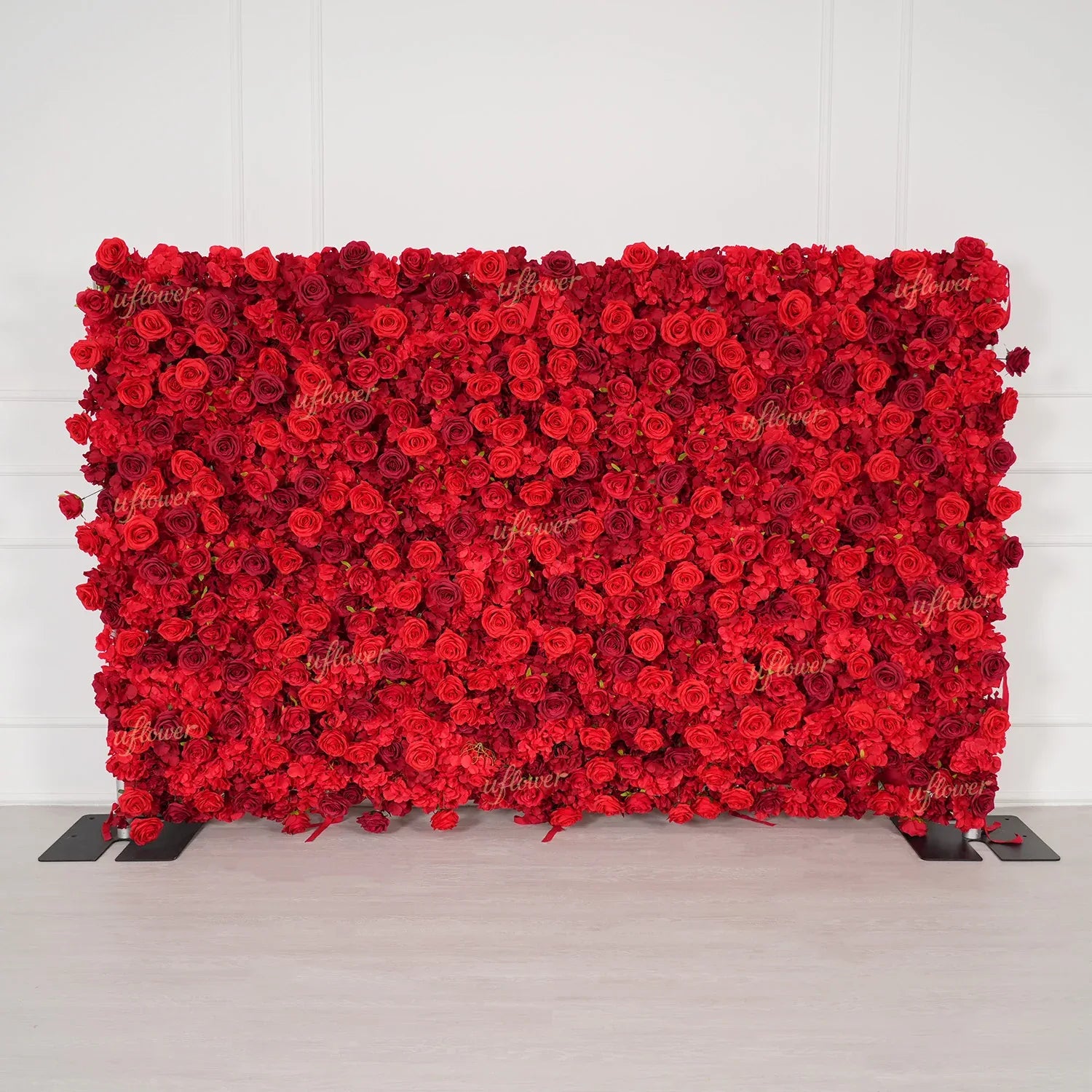 Uflower Artificial Red Rose Wedding Flower Wall Decoration SET80028 - Uflower