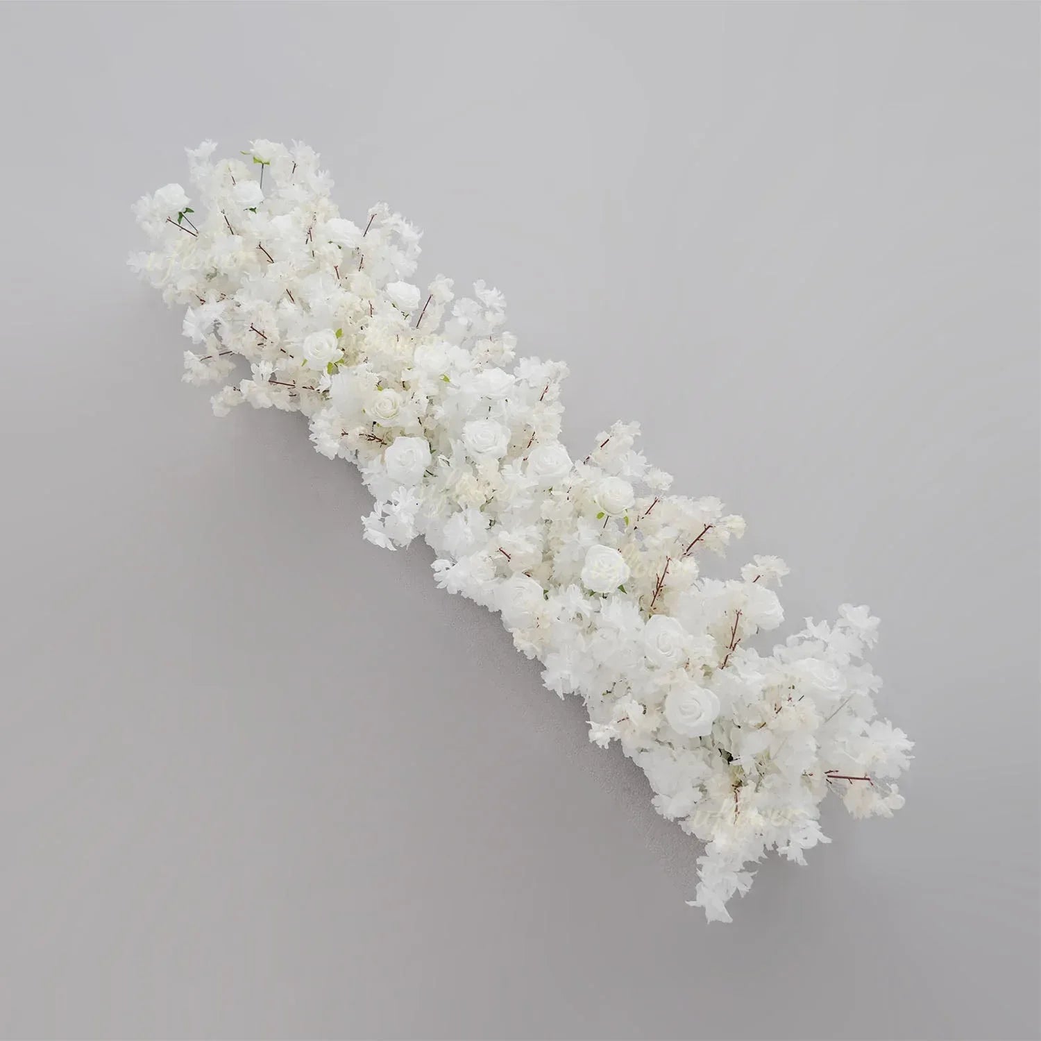 Uflower White Cherry Blossoms Wedding Background KT Board Decoration MC80205 - Uflower