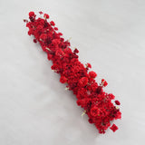 Uflower Artificial Red Rose Flower Row Sofa Table Runner Floor Flower Arrangement MC80126 - Uflower