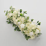 Uflower White Rose Greenery Floral Door Arch Wedding Party Backdrop Decoration SET80199 - Uflower
