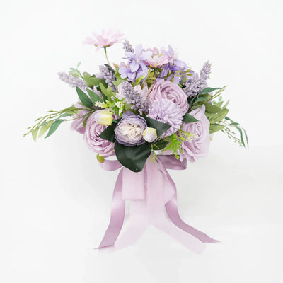 Uflower Purple bridal flower bouquet MG80004-01 - Uflower