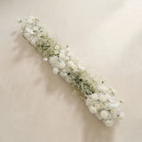 Uflower White Baby's Breath Flower Row Wedding KT Backdrop Decor SET80170