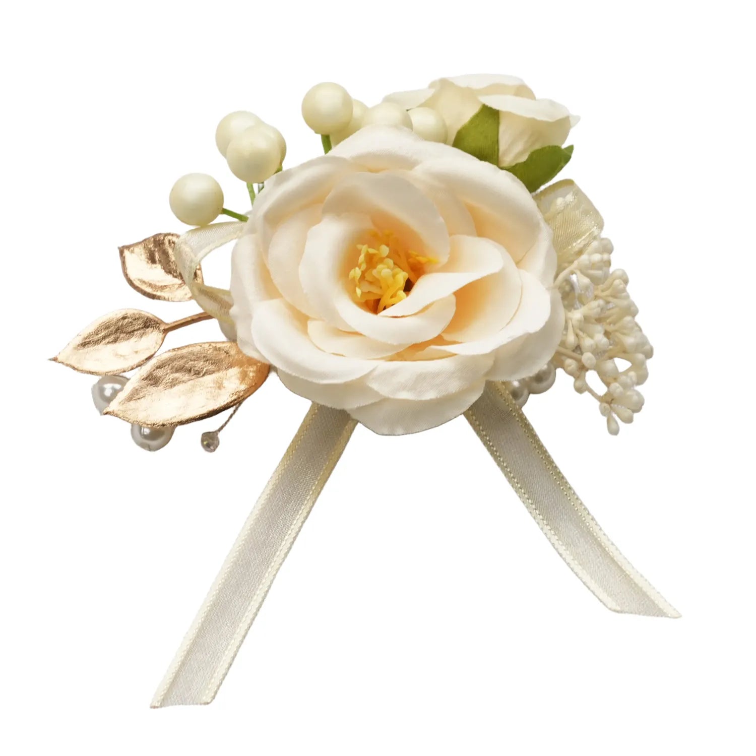 Uflower Wrist Corsages in Champagne MG80010-04*6