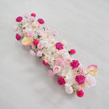 Uflower Pink Rose Floral Door Arch Wedding Party Backdrop Decoration SET80206 - Uflower