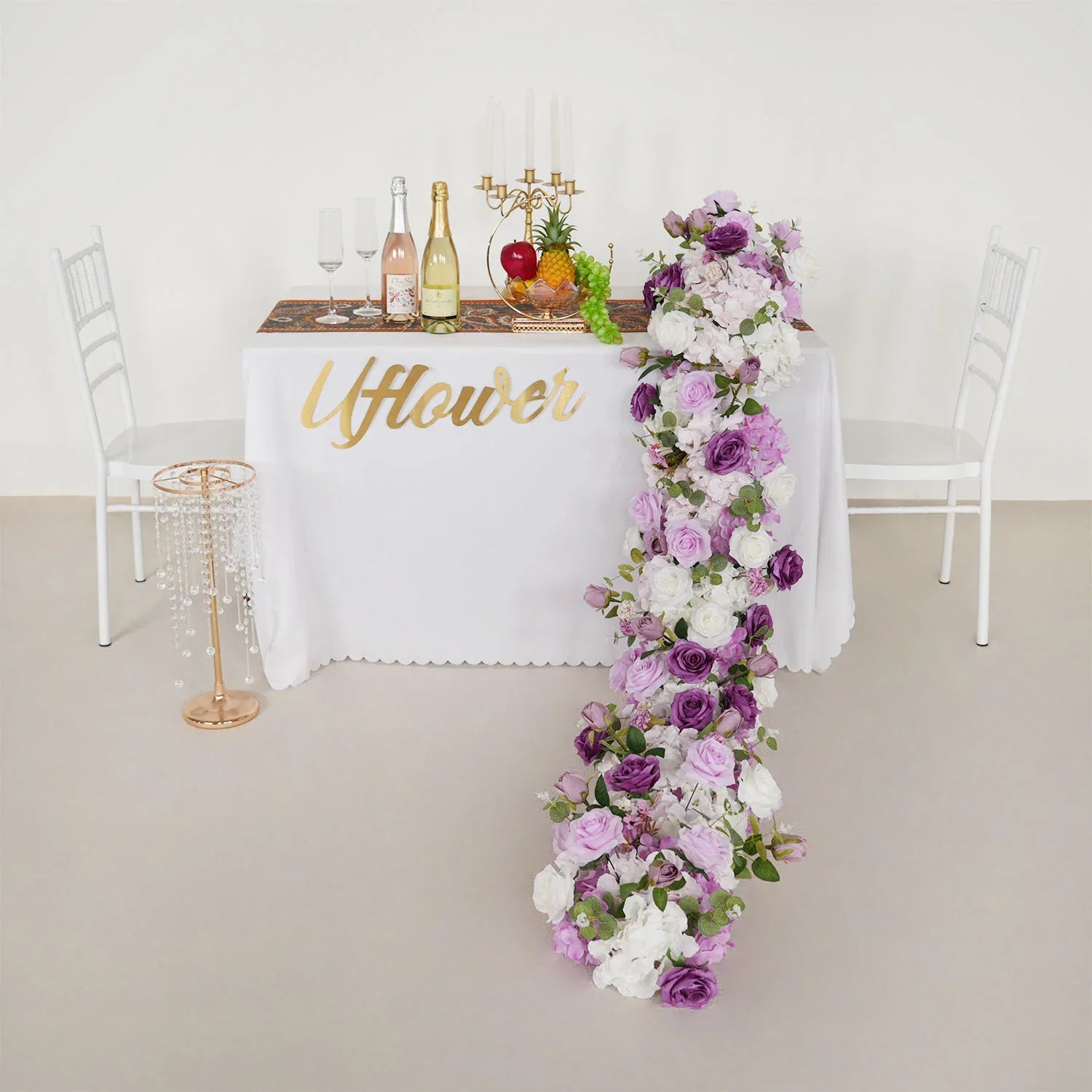 Uflower Artificial Flower Row Sofa Table Runner Floor Flower Arrangement MC80107 - Uflower